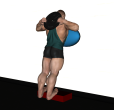 Calf Raise - Fitness Ball Plate Wall